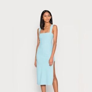 NWT Abercrombie & Fitch Wide Strap Slim Midi Dress